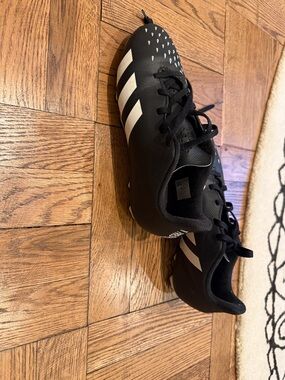 adidas Black and White Kids Soccer Cleats